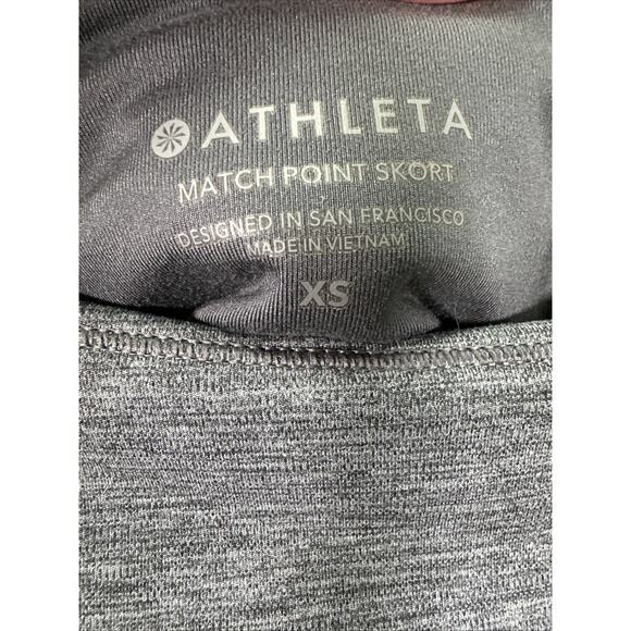 Athleta‎ Match Point Skort XS Gray Pickleball Gold Preppy Athlete Athletic - Picture 5 of 10